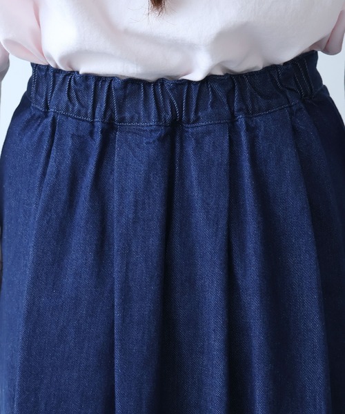 bulle de savon（ビュルデサボン）の「△8oz ムラ糸デニム スカート（スカート・レディース・ネイビー・FREE）」の21枚目の写真