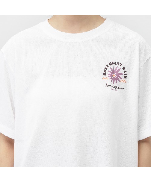 ROXY（ロキシー）の「ロキシー ROXY SUN AND SURF S/S TEE（Tシャツ/カットソー・レディース・ホワイト/ブラック・S/M/L）」の3枚目の写真