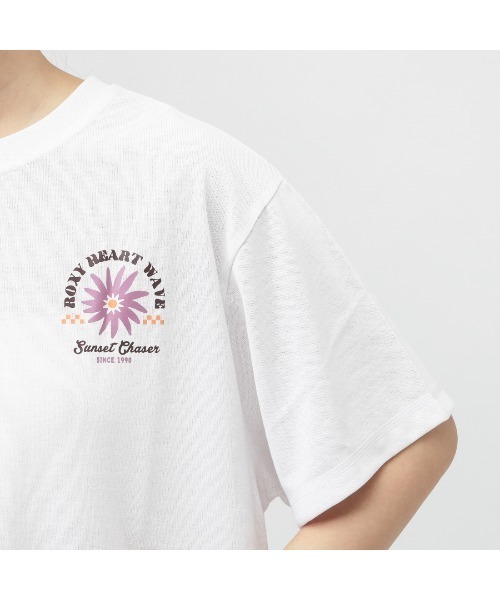 ROXY（ロキシー）の「ロキシー ROXY SUN AND SURF S/S TEE（Tシャツ/カットソー・レディース・ホワイト/ブラック・S/M/L）」の4枚目の写真