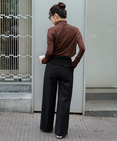 【値下げ】DECEMBER MAY ストライプロゴ　ハイネックニット　Mサイズ 楽天市場】ストライプニットセーター バイカラー ストライプ