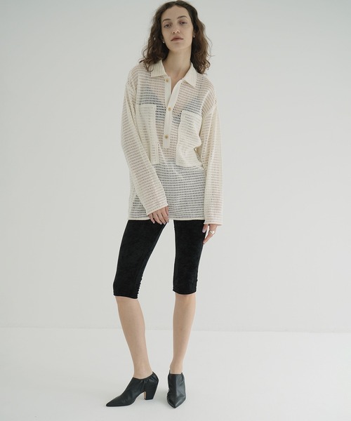 パンツ clane VELOUR CAPRI PANTS VELOUR CAPRI PANTS（その他パンツ）｜CLANE（クラネ）の