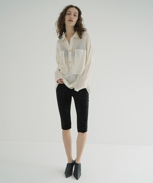 CLANE VELOUR CAPRI PANTS IVORY 1日限定価格 セール】VELOUR CAPRI PANTS（その他パンツ）｜CLANE（クラネ）の