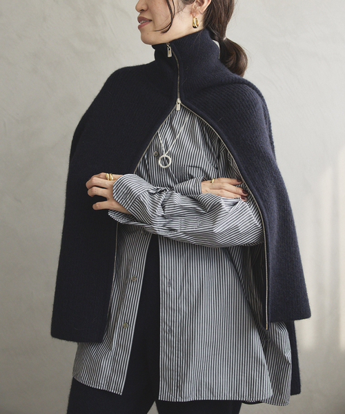 woolyakmix knit ZIPカーディガン（カーディガン/ボレロ）｜VERMEIL