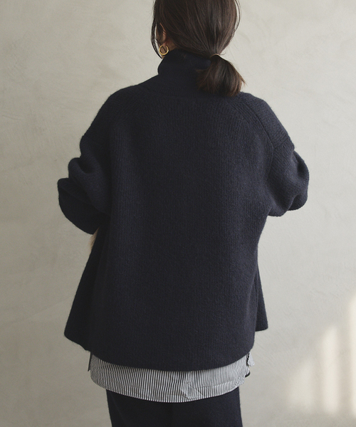 woolyakmix knit ZIPカーディガン（カーディガン/ボレロ）｜VERMEIL