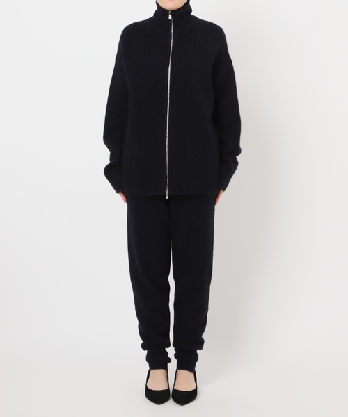 VERMEIL par iena(ヴェルメイユパーイエナ)の「woolyakmix knit ZIPカーディガン(カーディガン/ボレロ・レディース・ブラウン/ネイビー・FREE)」の21枚目の写真