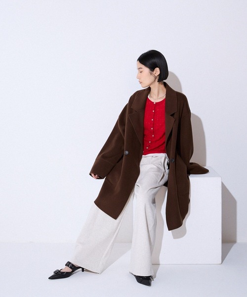 JEANASIS(ジーナシス)の「スウェットコクーンタックパンツ/595303(スウェットパンツ・レディース・ネイビー/オートミール/ブラック/グレー・FREE/SMALL)」の14枚目の写真