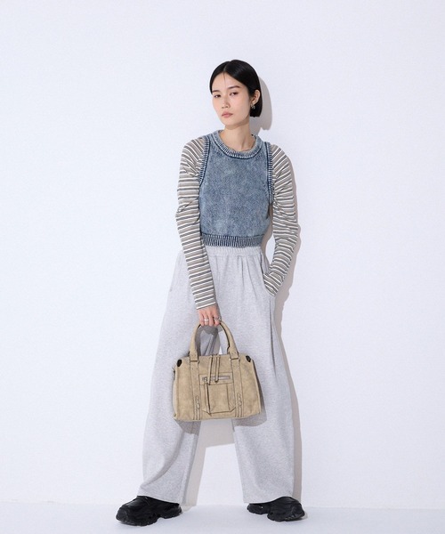 JEANASIS(ジーナシス)の「スウェットコクーンタックパンツ/595303(スウェットパンツ・レディース・ネイビー/オートミール/ブラック/グレー・FREE/SMALL)」の7枚目の写真