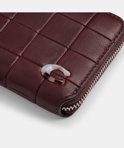 コーチ　コーチトピア　ケース トースト型 ブラウン コーチトピア財布 ジップ アラウンド ウォレット・チェッカーボード アップ