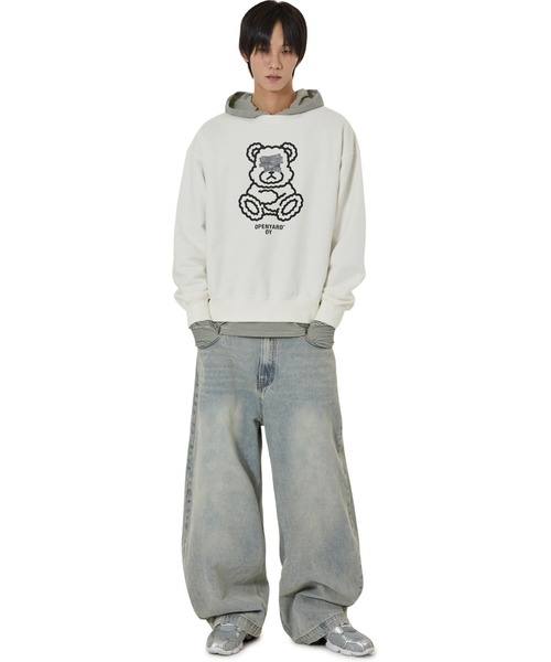 OY(オーワイ)の「『OY/オーワイ』TAPE DOLLY CREWNECK/テープオードリー クルーネック(スウェット・レディース・ホワイト/ブラック・L/M)」の9枚目の写真