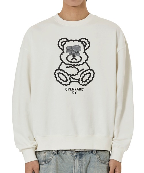OY(オーワイ)の「『OY/オーワイ』TAPE DOLLY CREWNECK/テープオードリー クルーネック(スウェット・レディース・ホワイト/ブラック・L/M)」の6枚目の写真