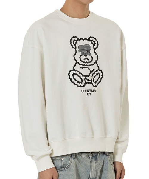 OY(オーワイ)の「『OY/オーワイ』TAPE DOLLY CREWNECK/テープオードリー クルーネック(スウェット・レディース・ホワイト/ブラック・L/M)」の7枚目の写真