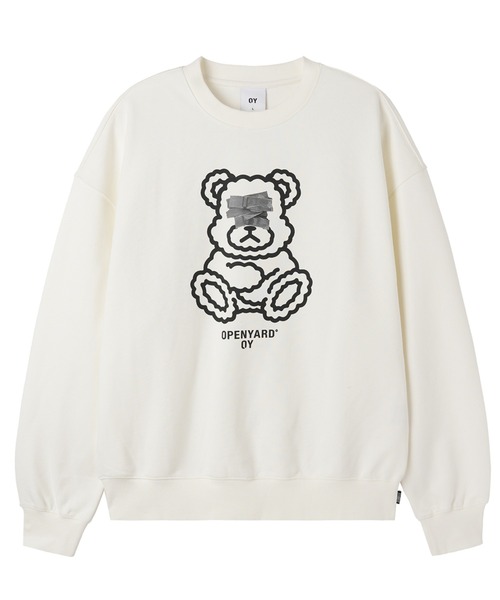 OY(オーワイ)の「『OY/オーワイ』TAPE DOLLY CREWNECK/テープオードリー クルーネック(スウェット・レディース・ホワイト/ブラック・L/M)」の3枚目の写真