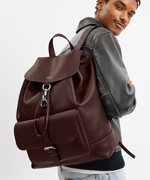 コーチ　バックパック　ハドソン　ブラウン コーチ COACH ハドソン バックパック リュックサック ロゴ 茶色