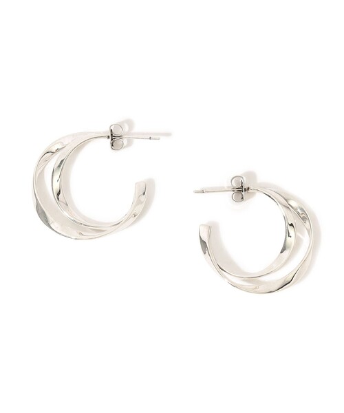 PHILIPPE AUDIBERT（フィリップ オーディベール）の「【別注】PHILIPPE AUDIBERT Hoop ピアス（ピアス（両耳用）・レディース・シルバー・FREE）」の2枚目の写真