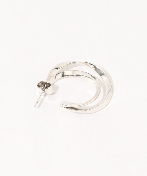 PHILIPPE AUDIBERT（フィリップ オーディベール）の「【別注】PHILIPPE AUDIBERT Hoop ピアス（ピアス（両耳用）・レディース・シルバー・FREE）」の4枚目の写真