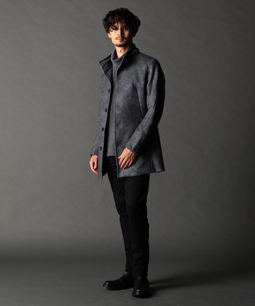NICOLE CLUB FOR MEN(ニコルクラブフォーメン)の「ダウンファブリック アラカルトスタンドコート(その他アウター・メンズ・ブラック/ネイビー/チャコール・X-LARGE/MEDIUM/LARGE)」の13枚目の写真
