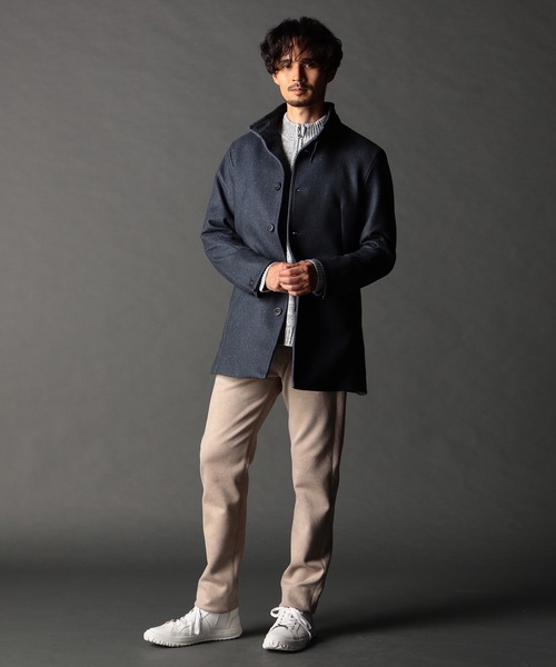 NICOLE CLUB FOR MEN(ニコルクラブフォーメン)の「ダウンファブリック アラカルトスタンドコート(その他アウター・メンズ・ブラック/ネイビー/チャコール・X-LARGE/MEDIUM/LARGE)」の15枚目の写真