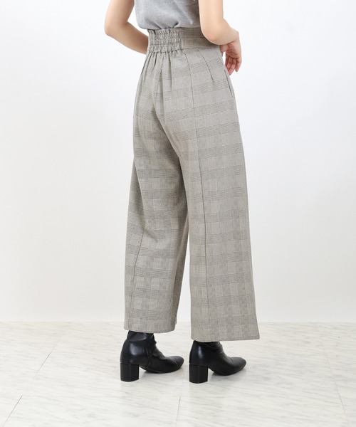 ASTORIA ODIER（アストリアオディール）の「クリアボタンチェックワイドパンツ（その他パンツ・レディース・ブラウン/ブラック・MEDIUM/SMALL/LARGE）」の6枚目の写真