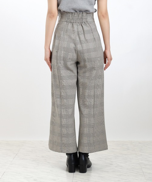 ASTORIA ODIER（アストリアオディール）の「クリアボタンチェックワイドパンツ（その他パンツ・レディース・ブラウン/ブラック・MEDIUM/SMALL/LARGE）」の10枚目の写真