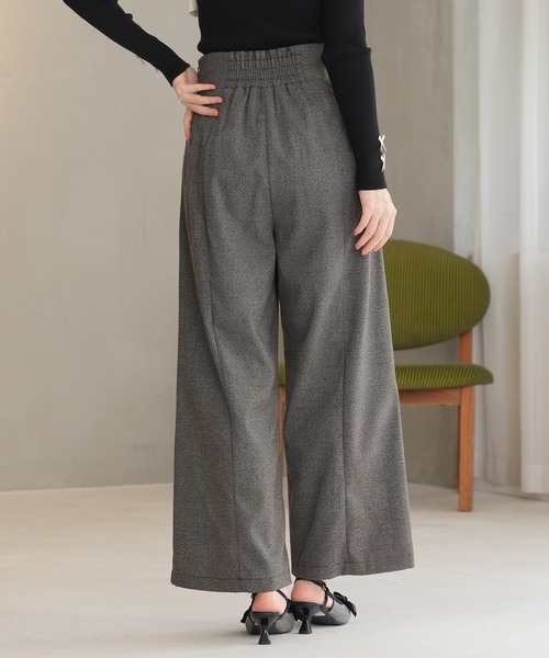 ASTORIA ODIER（アストリアオディール）の「クリアボタンチェックワイドパンツ（その他パンツ・レディース・ブラウン/ブラック・MEDIUM/SMALL/LARGE）」の17枚目の写真