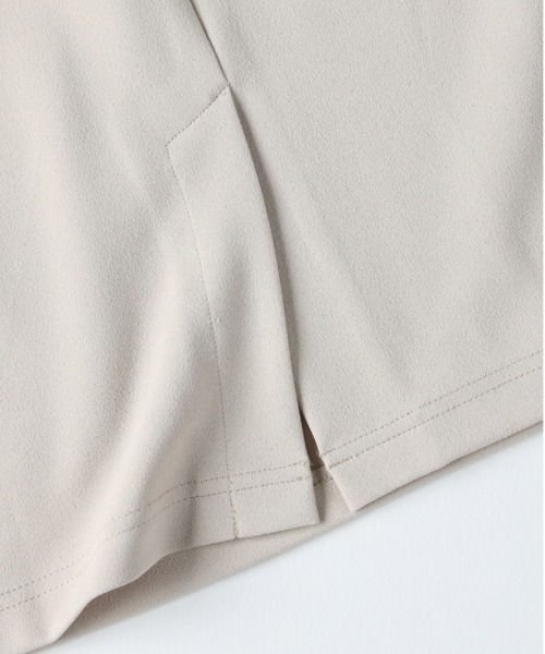 MPS（エムピーエス）の「【MPS】カットジョーゼットＩラインスカート（親子でお揃い）ウエストゴム / ストレッチ（スカート・キッズ・イエロー/ダークグレー/ブラック/ライトベージュ・120/130/140/110）」の7枚目の写真