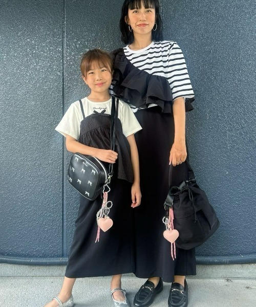 MPS（エムピーエス）の「【MPS】カットジョーゼットＩラインスカート（親子でお揃い）ウエストゴム / ストレッチ（スカート・キッズ・イエロー/ダークグレー/ブラック/ライトベージュ・120/130/140/110）」の16枚目の写真