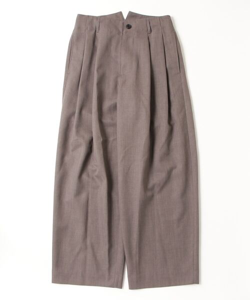 VOAAOV（ヴォアーブ）の「【VOAAOV】 ROUTINE Tapered Pants（スラックス・メンズ・キャメル/ブラック/グレイッシュベージュ/チャコールグレー・0/1/2）」の3枚目の写真