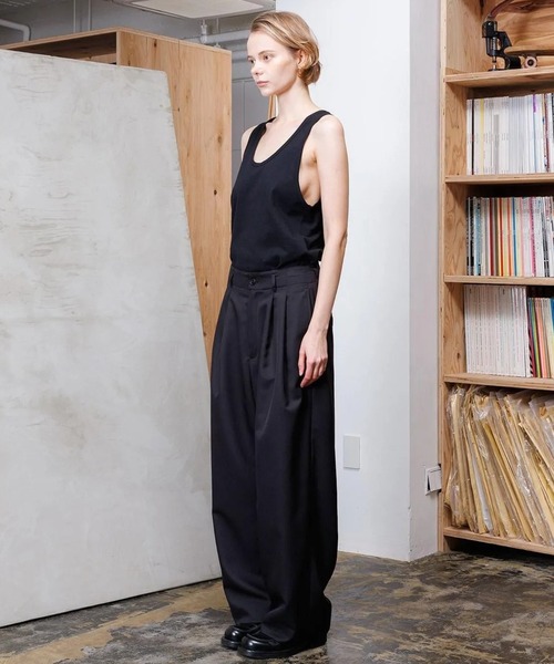 VOAAOV（ヴォアーブ）の「【VOAAOV】 ROUTINE Tapered Pants（スラックス・メンズ・キャメル/ブラック/グレイッシュベージュ/チャコールグレー・0/1/2）」の5枚目の写真