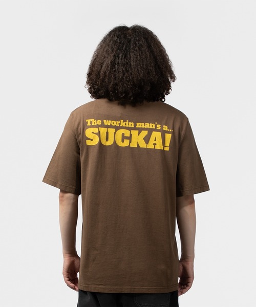 UNION(UNION TOKYO)(ユニオン)の「UNION TOKYO SUCKA TEE ユニオントーキョー Tシャツ(Tシャツ/カットソー・メンズ・ブラウン/グリーン・LARGE/MEDIUM/X-LARGE/SMALL/XX-LARGE)」の4枚目の写真