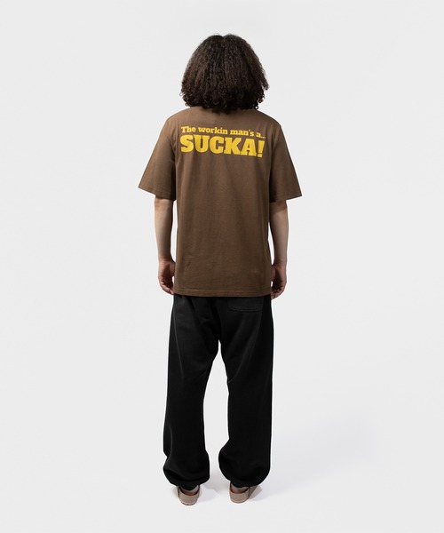 UNION(UNION TOKYO)(ユニオン)の「UNION TOKYO SUCKA TEE ユニオントーキョー Tシャツ(Tシャツ/カットソー・メンズ・ブラウン/グリーン・LARGE/MEDIUM/X-LARGE/SMALL/XX-LARGE)」の6枚目の写真