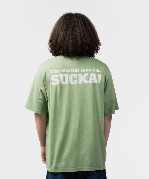 UNION(UNION TOKYO)(ユニオン)の「UNION TOKYO SUCKA TEE ユニオントーキョー Tシャツ(Tシャツ/カットソー・メンズ・ブラウン/グリーン・LARGE/MEDIUM/X-LARGE/SMALL/XX-LARGE)」の8枚目の写真