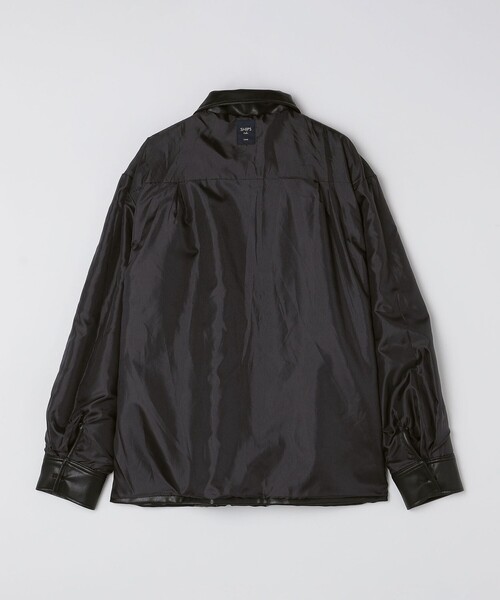 SHIPS Colors(シップス カラーズ)の「SHIPS Colors:合成皮革 CPO シャツジャケット◇(ブルゾン・メンズ・ブラック・MEDIUM/LARGE/X-LARGE)」の5枚目の写真