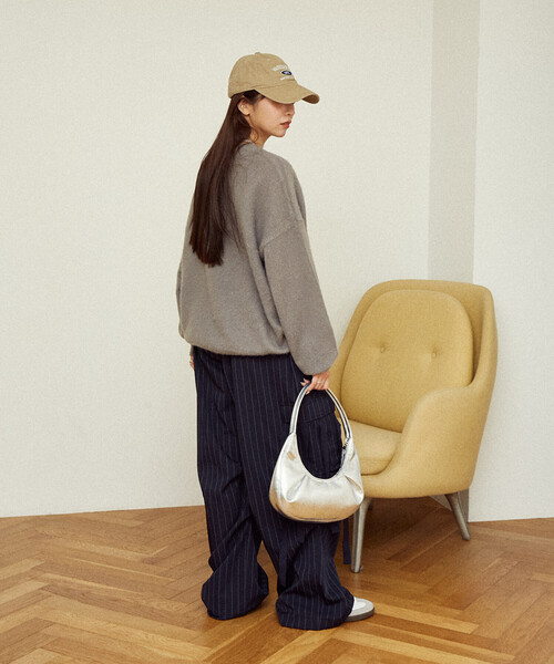 PUBLUX（パブリュクス）の「PUBLUX/パブリュクス mojojojo シャギー アート ニット　限定展開（ニット/セーター・レディース・ブラウン系その他/ネイビー/ダークグレー/キャメル/グレー・ﾌﾘ-）」の16枚目の写真