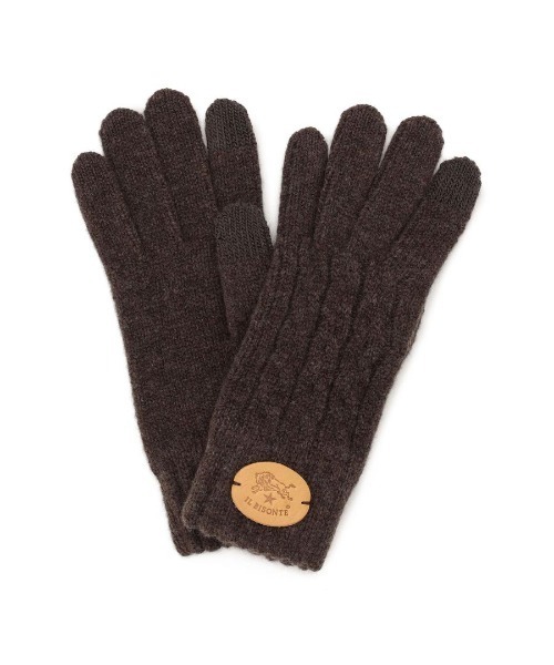 IL BISONTE(イルビゾンテ)の「IL BISONTE / ニットグローブ / 2025 AUTUMN WINTER(手袋・レディース・ブラウン/ホワイト/ベージュ/ブラック・1/2)」の4枚目の写真