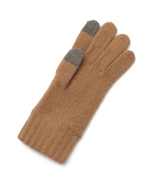 IL BISONTE(イルビゾンテ)の「IL BISONTE / ニットグローブ / 2025 AUTUMN WINTER(手袋・レディース・ブラウン/ホワイト/ベージュ/ブラック・1/2)」の6枚目の写真