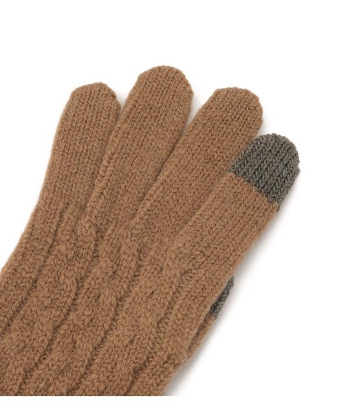 IL BISONTE(イルビゾンテ)の「IL BISONTE / ニットグローブ / 2025 AUTUMN WINTER(手袋・レディース・ブラウン/ホワイト/ベージュ/ブラック・1/2)」の7枚目の写真