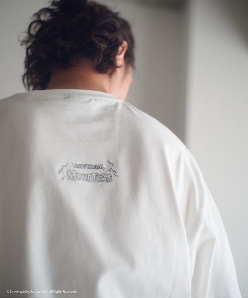 ADAM PATEK（アダムパテック）の「ADAMPATEK/Frankenstein flower stitch T/フランケンシュタイン刺繍Tシャツ（Tシャツ/カットソー・メンズ・ホワイト/ブラック・1/2）」の8枚目の写真