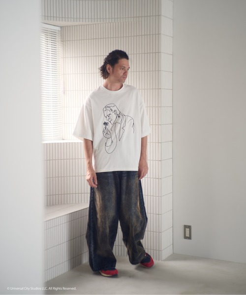 ADAM PATEK（アダムパテック）の「ADAMPATEK/Frankenstein flower stitch T/フランケンシュタイン刺繍Tシャツ（Tシャツ/カットソー・メンズ・ホワイト/ブラック・1/2）」の22枚目の写真