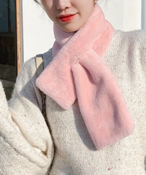 セール】マフラー ティペット ふわふわストール もこもこ かわいい