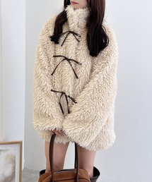 INGNI | リボン取り外しスタンドボアブルゾン(ブルゾン)