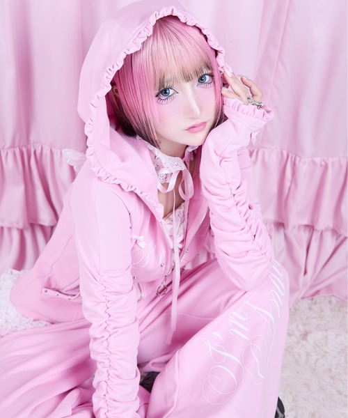 アバンチュウム I'm Angel frill zip foodie パーカー I'm Angel frill zip foodie（パーカー）｜AVENCHUMU（アバンチュウム