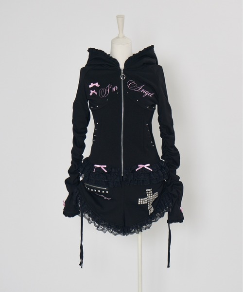 セール】I'm Angel frill zip foodie（パーカー）｜AVENCHUMU