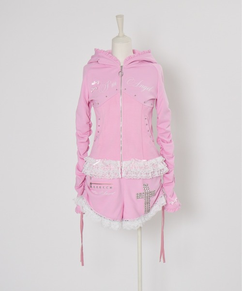 セール】I'm Angel frill zip foodie（パーカー）｜AVENCHUMU