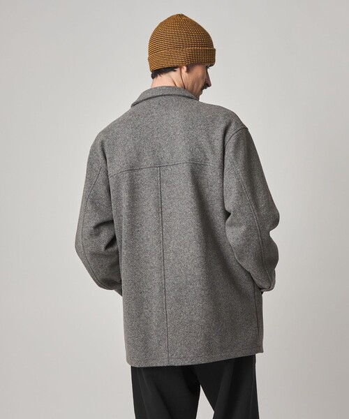 Steven Alan（スティーブンアラン）の「＜Steven Alan＞ ニット メルトン カー コート（その他アウター・メンズ・ブラック/グレー・S/M/L/XL）」の3枚目の写真