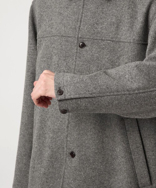 Steven Alan（スティーブンアラン）の「＜Steven Alan＞ ニット メルトン カー コート（その他アウター・メンズ・ブラック/グレー・S/M/L/XL）」の13枚目の写真