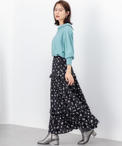 組曲(クミキョク)の「スクエアトゥショートブーツ(ブーツ・レディース・シルバー系/ブラック系・MEDIUM/LARGE)」の7枚目の写真