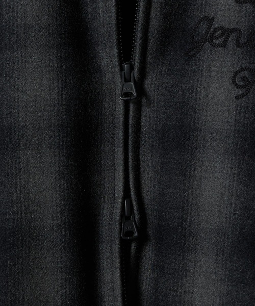 NUMBER (N)INE（ナンバーナイン）の「WOOL MELTON OMBRE PRAID INSIDE QUILTING RIB JACKET / ウール メルトン オンブレー チェック キルティング裏地 リブ ジャケット（ブルゾン・メンズ・チャコール/グレー・2/3/4）」の19枚目の写真