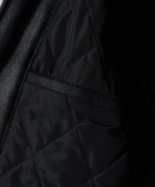 NUMBER (N)INE（ナンバーナイン）の「WOOL MELTON OMBRE PRAID INSIDE QUILTING RIB JACKET / ウール メルトン オンブレー チェック キルティング裏地 リブ ジャケット（ブルゾン・メンズ・チャコール/グレー・2/3/4）」の20枚目の写真