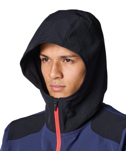 UNDER ARMOUR（アンダーアーマー）の「UAブラッシュドウーブン リフレクト ジャケット（トレーニング/メンズ）（その他アウター・メンズ・ネイビー×ホワイト・M/L/S/XL/3XL/2XL）」の4枚目の写真