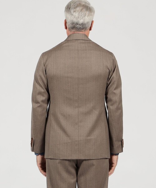 セール】ウールヘリンボーン ダブルブレステッド6Bジャケット